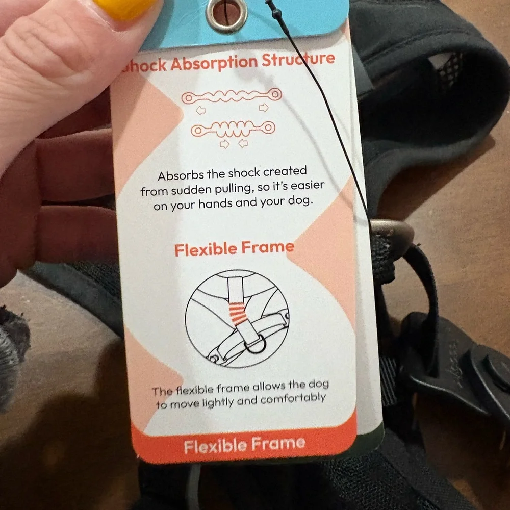 Gooby Dog Harness Comfort X One Black Large